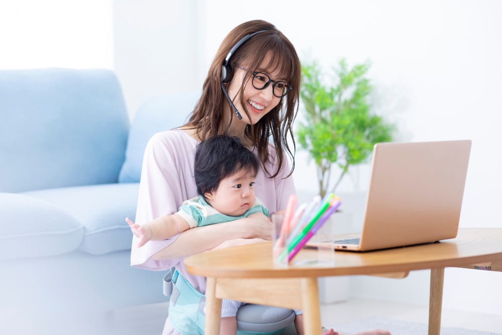 オンライン診断を受ける女性